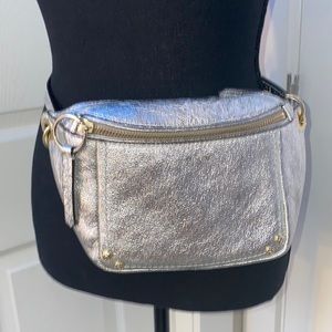 Henri Bendel Metallic Silver Lenox Belt/Crossbody Bag